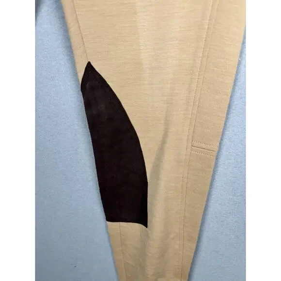 Polo Ralph Lauren Pants Womens Medium Riding Breeches Suede Patch Equestrian - Picture 12 of 16